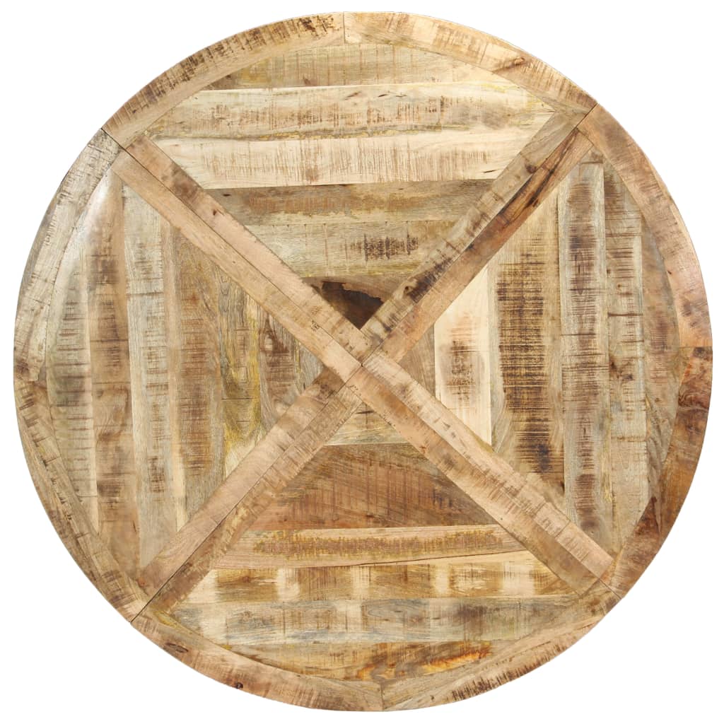 vidaXL Mesa de jantar redonda 150x76 cm madeira de mangueira maciça