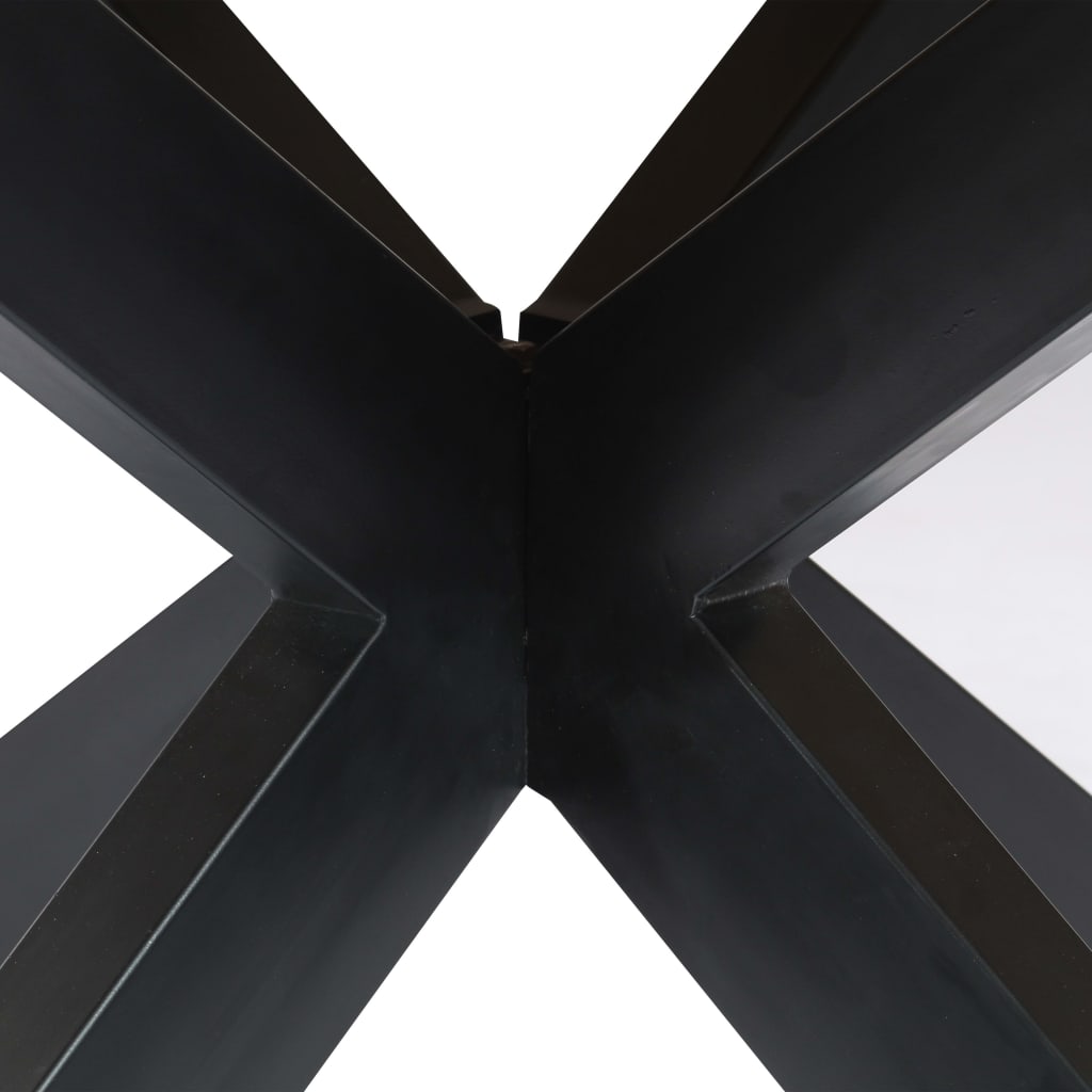 vidaXL Mesa de jantar redonda 150x76 cm madeira de mangueira maciça