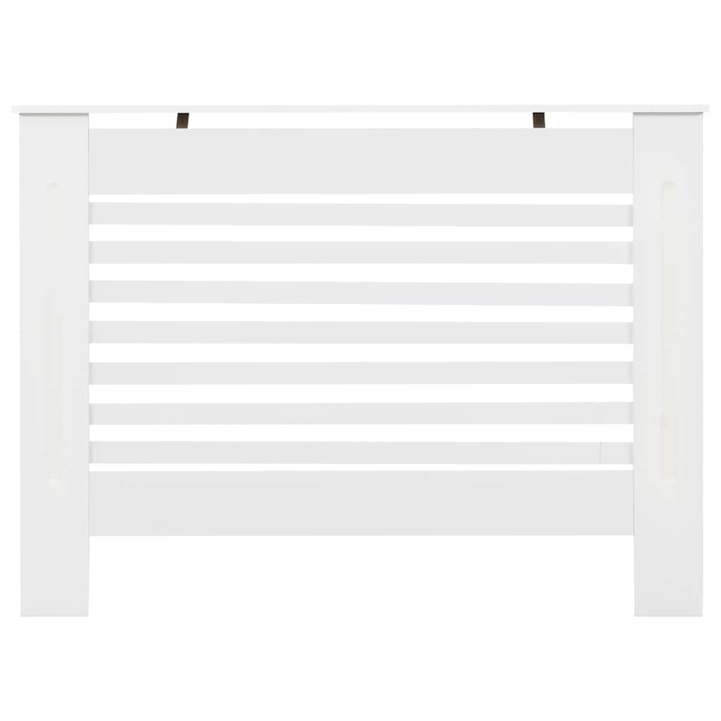 vidaXL Cobertura de radiador 112x19x81,5 cm MDF branco