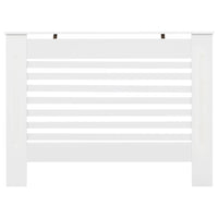vidaXL Cobertura de radiador 112x19x81,5 cm MDF branco
