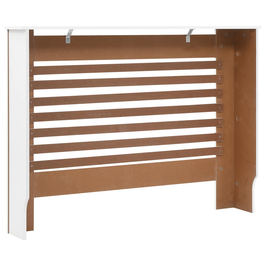 vidaXL Cobertura de radiador 112x19x81,5 cm MDF branco