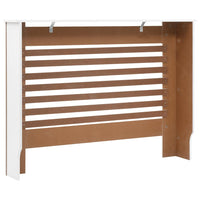 vidaXL Cobertura de radiador 112x19x81,5 cm MDF branco