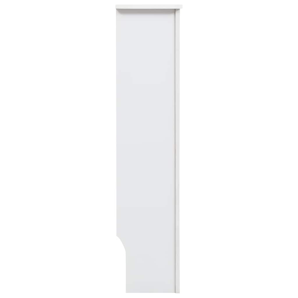 vidaXL Cobertura de radiador 112x19x81,5 cm MDF branco