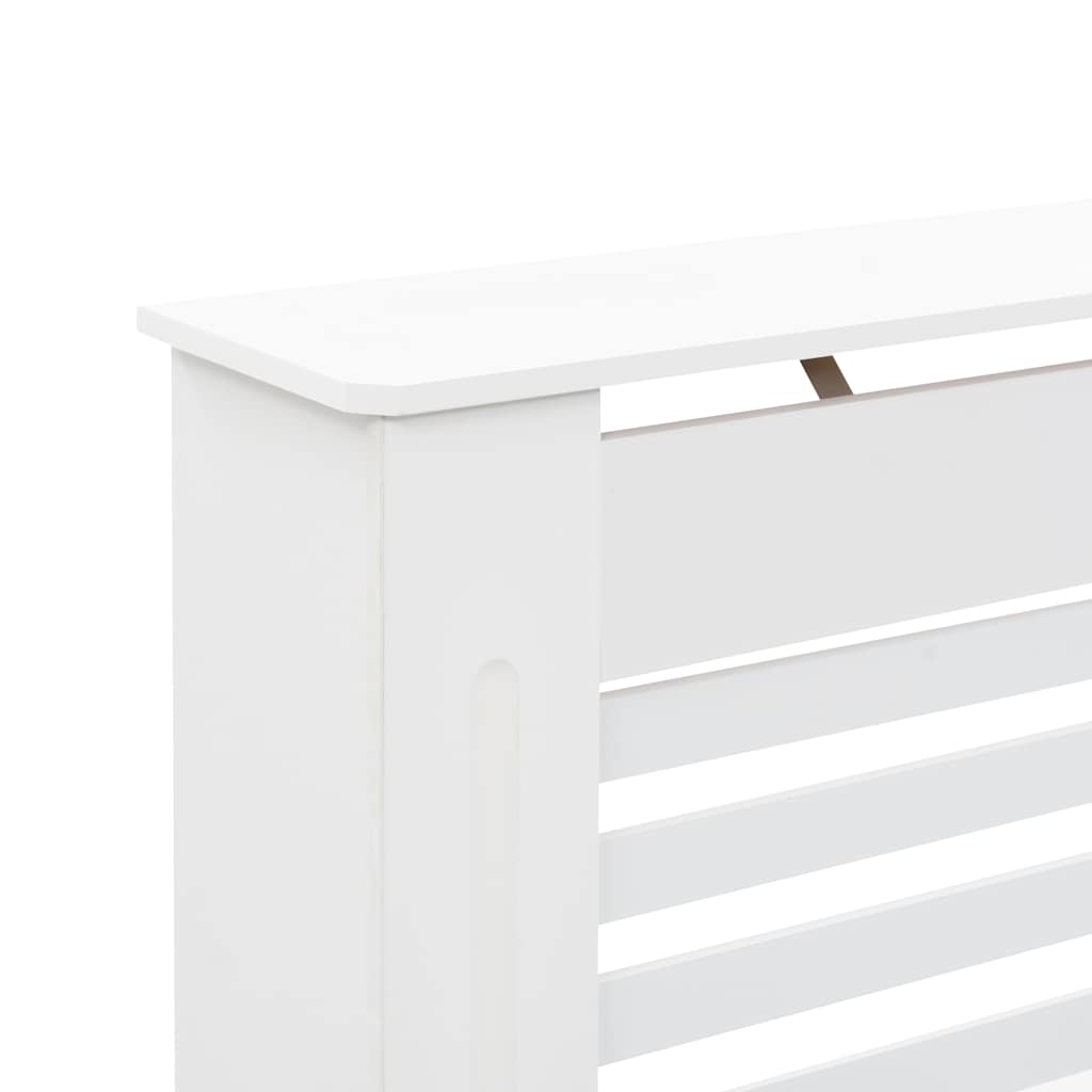 vidaXL Cobertura de radiador 112x19x81,5 cm MDF branco