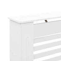 vidaXL Cobertura de radiador 112x19x81,5 cm MDF branco