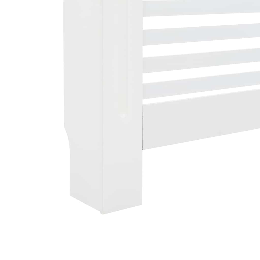 vidaXL Cobertura de radiador 112x19x81,5 cm MDF branco