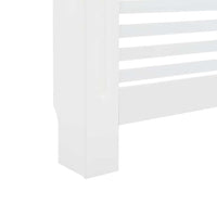 vidaXL Cobertura de radiador 112x19x81,5 cm MDF branco