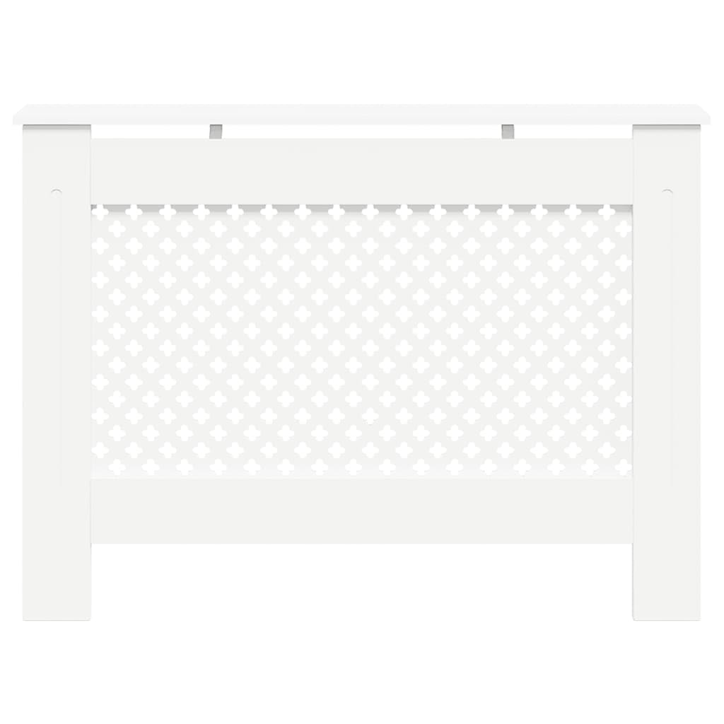vidaXL Cobertura de radiador 112x19x81,5 cm MDF branco