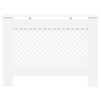 vidaXL Cobertura de radiador 112x19x81,5 cm MDF branco