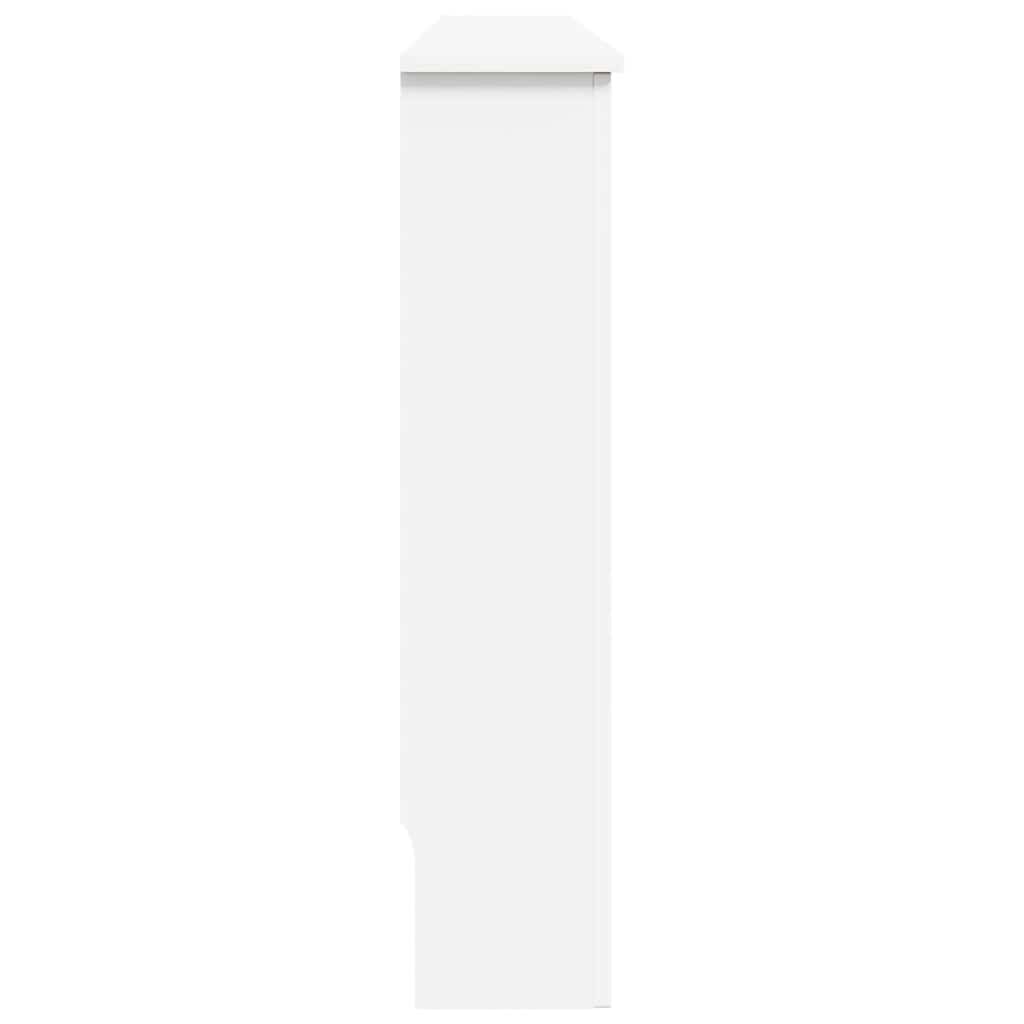 vidaXL Cobertura de radiador 112x19x81,5 cm MDF branco