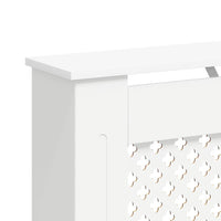 vidaXL Cobertura de radiador 112x19x81,5 cm MDF branco