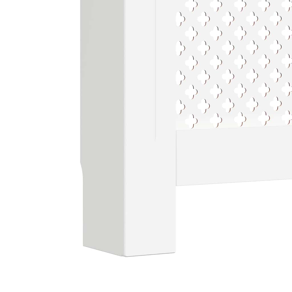 vidaXL Cobertura de radiador 112x19x81,5 cm MDF branco
