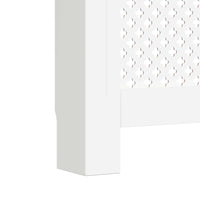 vidaXL Cobertura de radiador 112x19x81,5 cm MDF branco