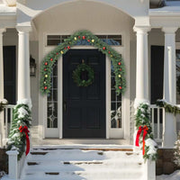 vidaXL Grinalda de Natal decorada com enfeites 5 m