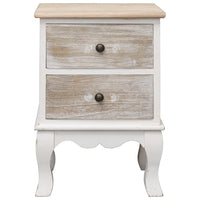 vidaXL Mesa de cabeceira 35x30x50 cm madeira de paulownia