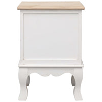 vidaXL Mesa de cabeceira 35x30x50 cm madeira de paulownia