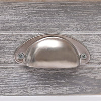 vidaXL Mesa de apoio 40x40x40 cm madeira de paulownia cinzento