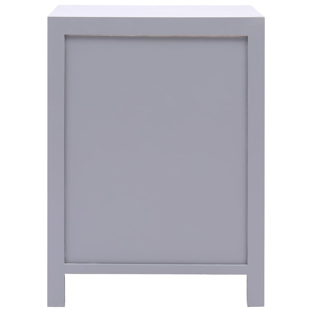 vidaXL Mesa-de-cabeceira 38x28x52 cm madeira de paulownia