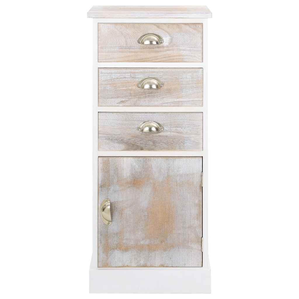 vidaXL Móvel lateral 38x28x86 cm madeira de paulownia