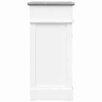 vidaXL Sapateira 50x28x58 cm madeira de paulownia cinzento