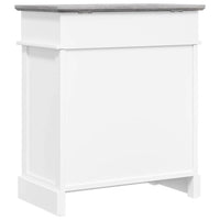 vidaXL Sapateira 50x28x58 cm madeira de paulownia cinzento
