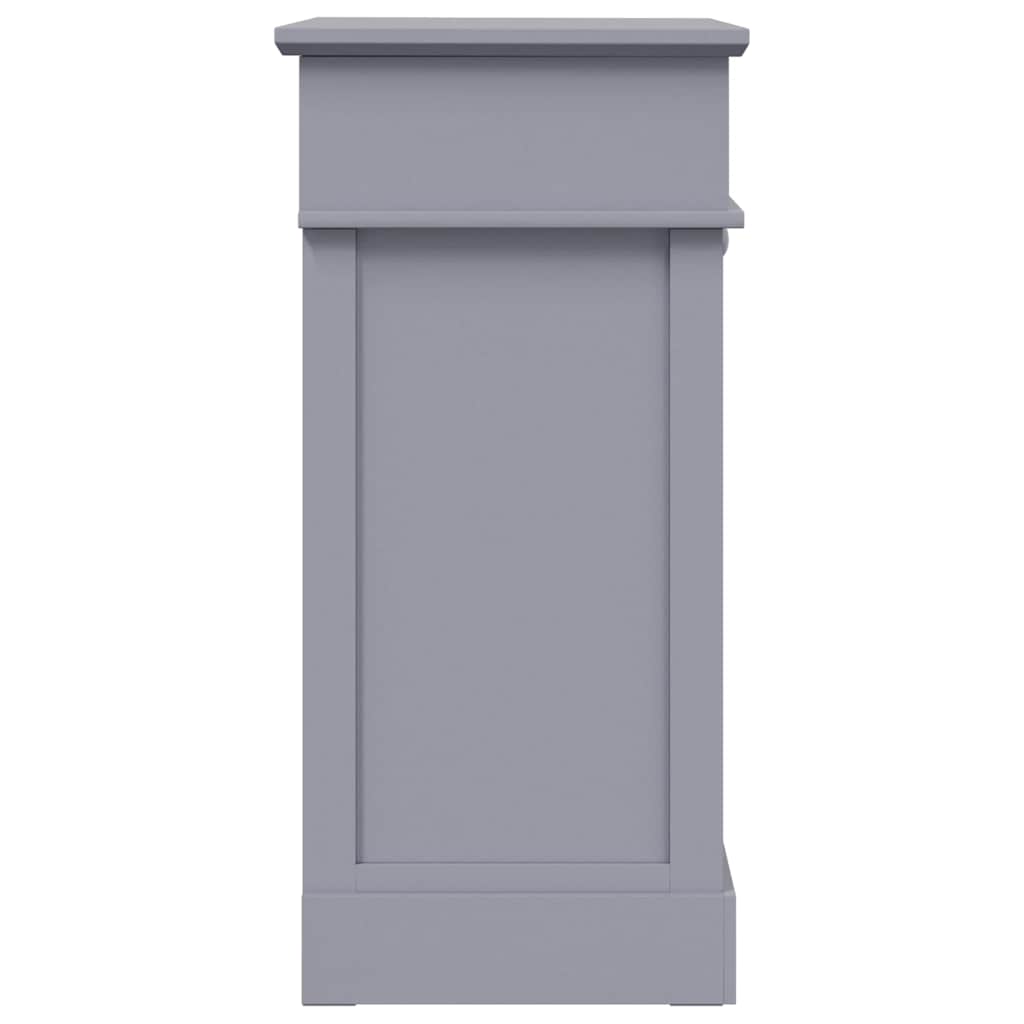vidaXL Sapateira 50x28x58 cm madeira de paulownia cinzento