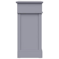 vidaXL Sapateira 50x28x58 cm madeira de paulownia cinzento