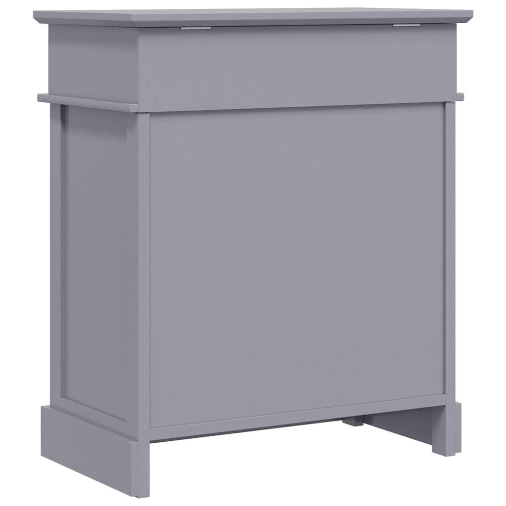 vidaXL Sapateira 50x28x58 cm madeira de paulownia cinzento