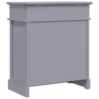 vidaXL Sapateira 50x28x58 cm madeira de paulownia cinzento