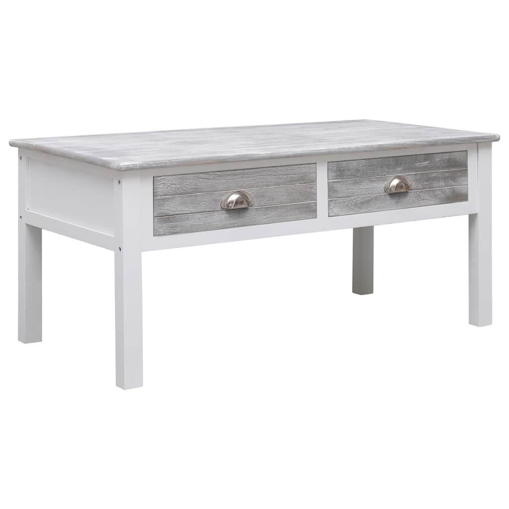 vidaXL Mesa de centro 100x50x45 cm madeira cinzento