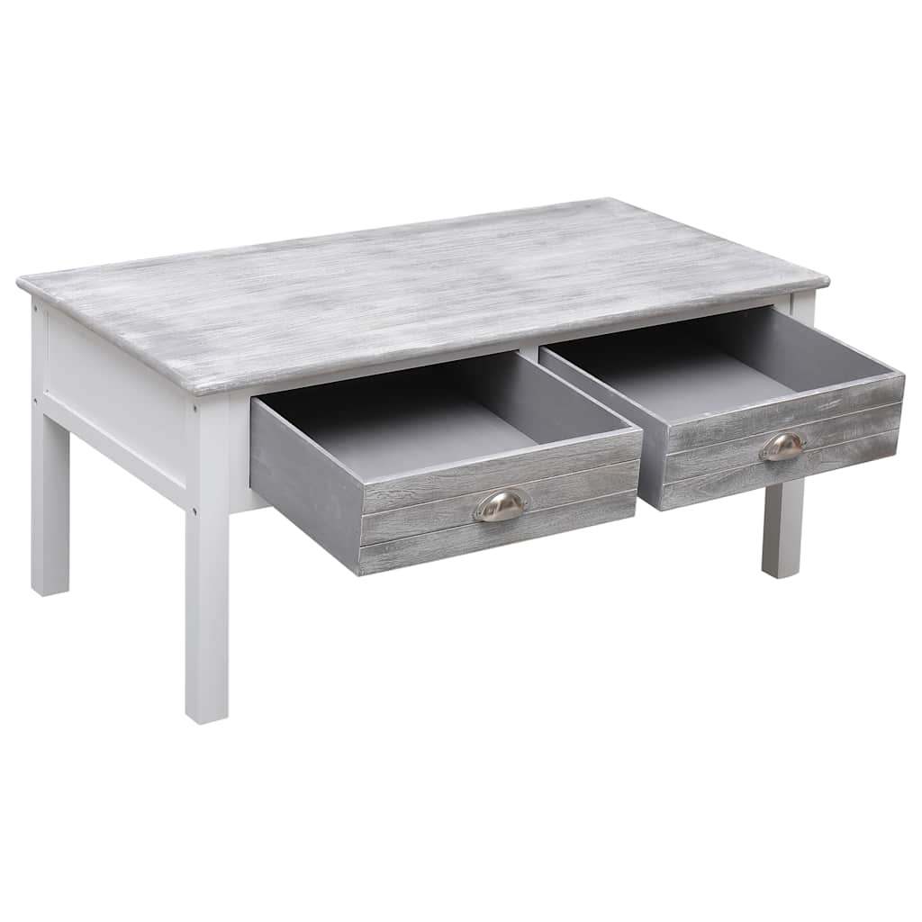 vidaXL Mesa de centro 100x50x45 cm madeira cinzento