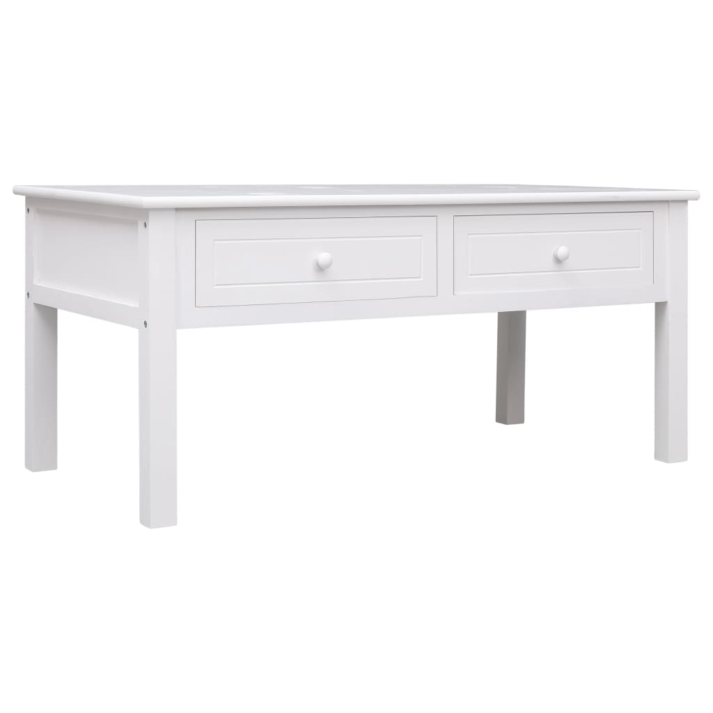 vidaXL Mesa de centro 100x50x45 cm madeira branco