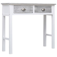 vidaXL Mesa consola 90x30x77 cm madeira cinzento