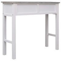 vidaXL Mesa consola 90x30x77 cm madeira cinzento