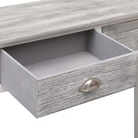 vidaXL Mesa consola 90x30x77 cm madeira cinzento