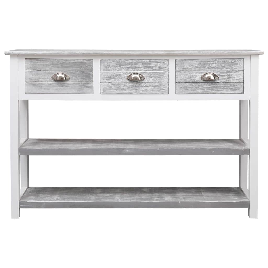 vidaXL Aparador estilo antigo 115x30x76 cm madeira cinzento