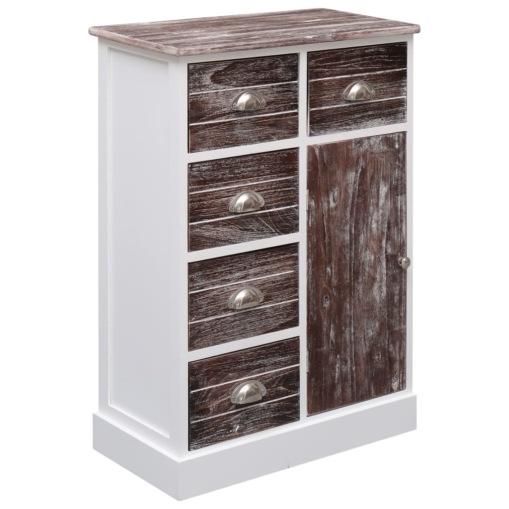 vidaXL Aparador com 10 gavetas 113x30x79 cm madeira cinzento