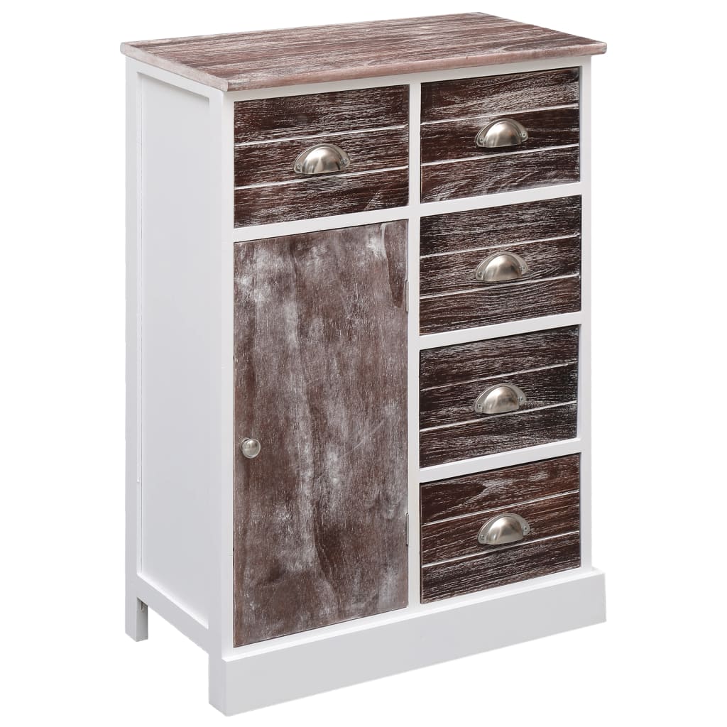vidaXL Aparador com 10 gavetas 113x30x79 cm madeira cinzento