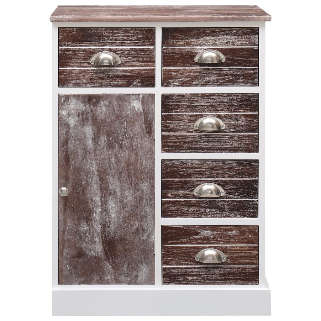 vidaXL Aparador com 10 gavetas 113x30x79 cm madeira cinzento