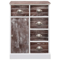 vidaXL Aparador com 10 gavetas 113x30x79 cm madeira cinzento