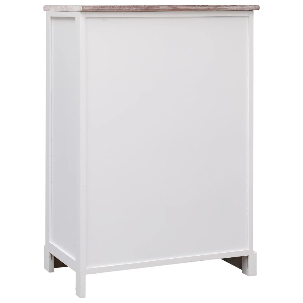 vidaXL Aparador com 10 gavetas 113x30x79 cm madeira cinzento