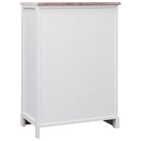 vidaXL Aparador com 10 gavetas 113x30x79 cm madeira cinzento