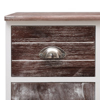 vidaXL Aparador com 10 gavetas 113x30x79 cm madeira cinzento