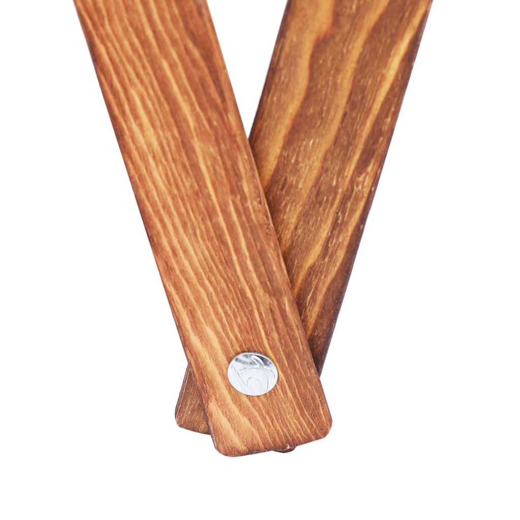 vidaXL Cesto para roupa suja dobrável madeira e tecido creme