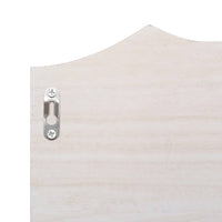 vidaXL Cabide de parede 50x10x23 cm madeira branco