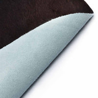 vidaXL Tapete em pele de vaca genuína 150x170 cm preto