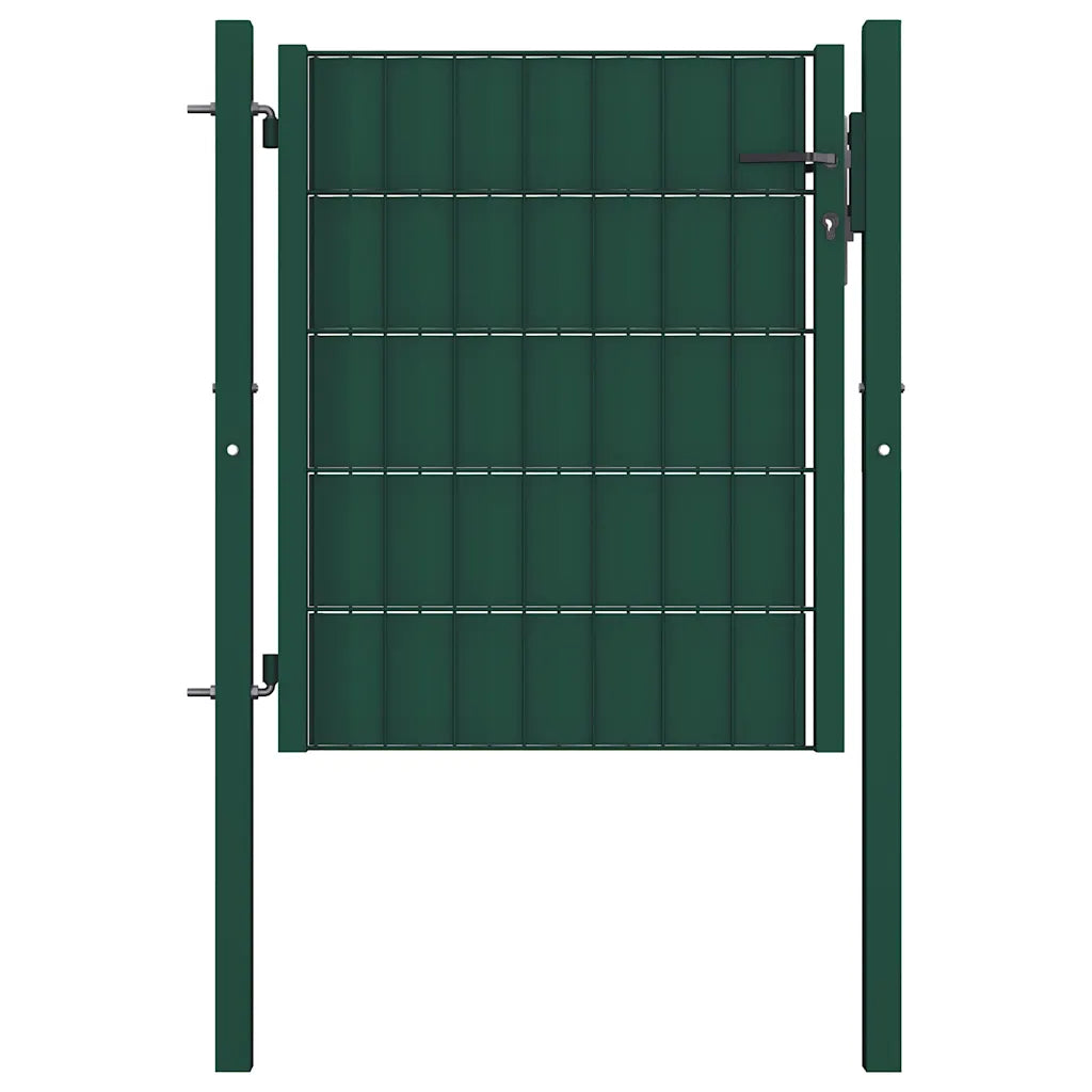 Portão de cerca em PVC e aço 100x100 cm
