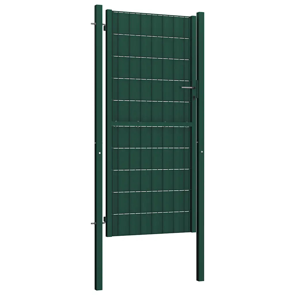 Portão de cerca em PVC e aço 100x204 cm