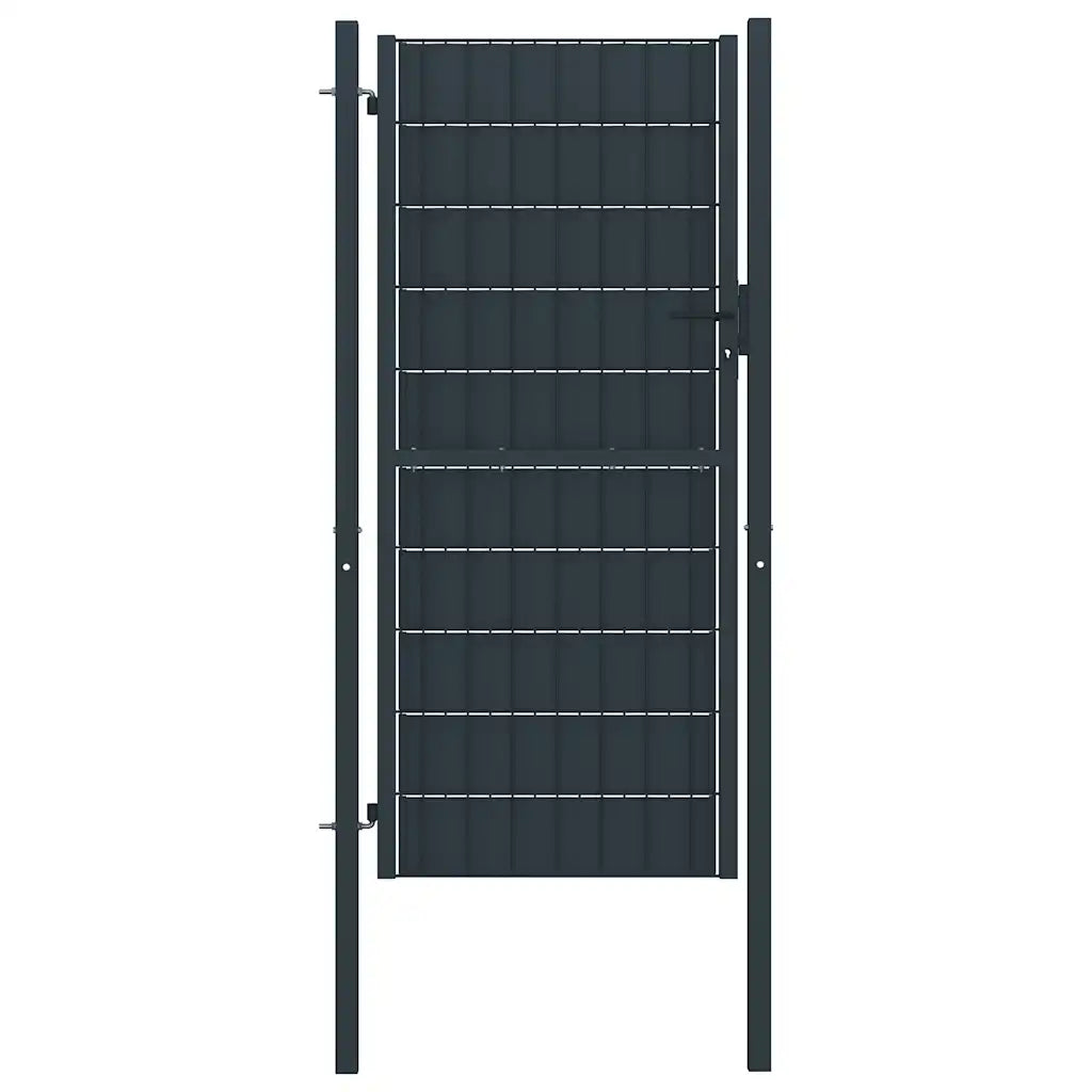 Portão de cerca em PVC e aço 100x204 cm .