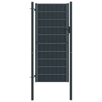 Portão de cerca em PVC e aço 100x204 cm .